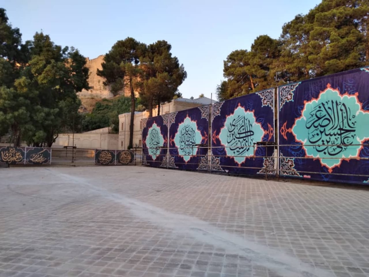آماده‌سازی محوطه تاریخی باغ گلستان خرم‌آباد برای برگزاری مراسم محرم